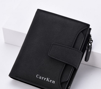 Öko bőrből készült férfi pénztárca - három színben