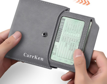 Öko bőrből készült férfi pénztárca - három színben