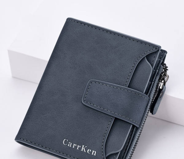 Öko bőrből készült férfi pénztárca - három színben