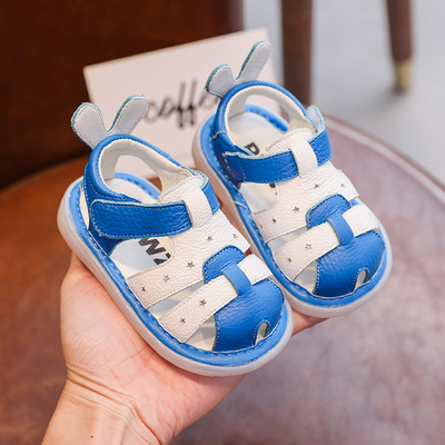 Tüdrukute poiste sandaalid 2022. aasta suvised kokkupõrkevastased väikelaste jalanõud pehme põhjaga laste rannasandaalid lastele