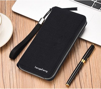 Férfi pénztárca cipzárral és fogantyúval