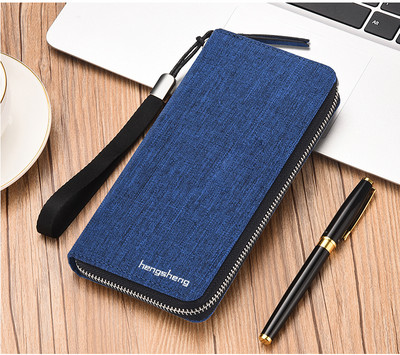 Férfi pénztárca cipzárral és fogantyúval