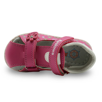 Летни детски сандали за момичета PU кожени ортопедични обувки на принцеса със затворени пръсти Детски сандали за момичета