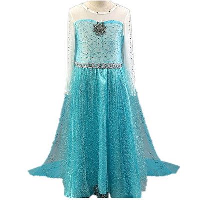Díszes ruha lányoknak Cosplay ruhák Hercegnő jelmezek lányoknak jelmez karnevál Vestido Infantil szerep Congelados Fille