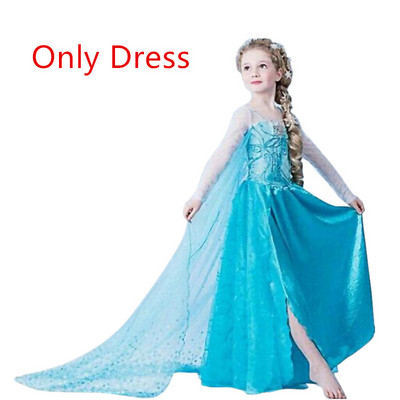 Díszes ruha lányoknak Cosplay ruhák Hercegnő jelmezek lányoknak jelmez karnevál Vestido Infantil szerep Congelados Fille