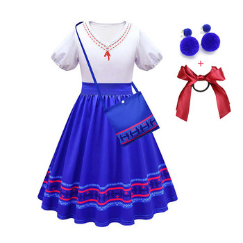 Бебешки момичета Encanto Charm Dresses Детски карнавален парти костюм Долорес Мирабел Изабела Принцеса Дрехи Бална рокля за малко дете