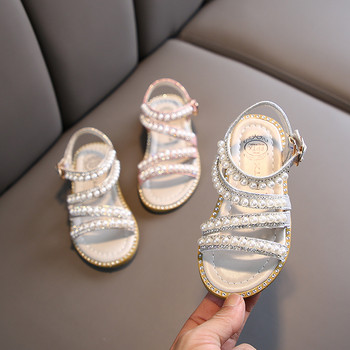 Сандали за момичета Лятна мода Детски бебешки момичета Единични сандали на принцеса със стрази за малки обувки за голямо момиче