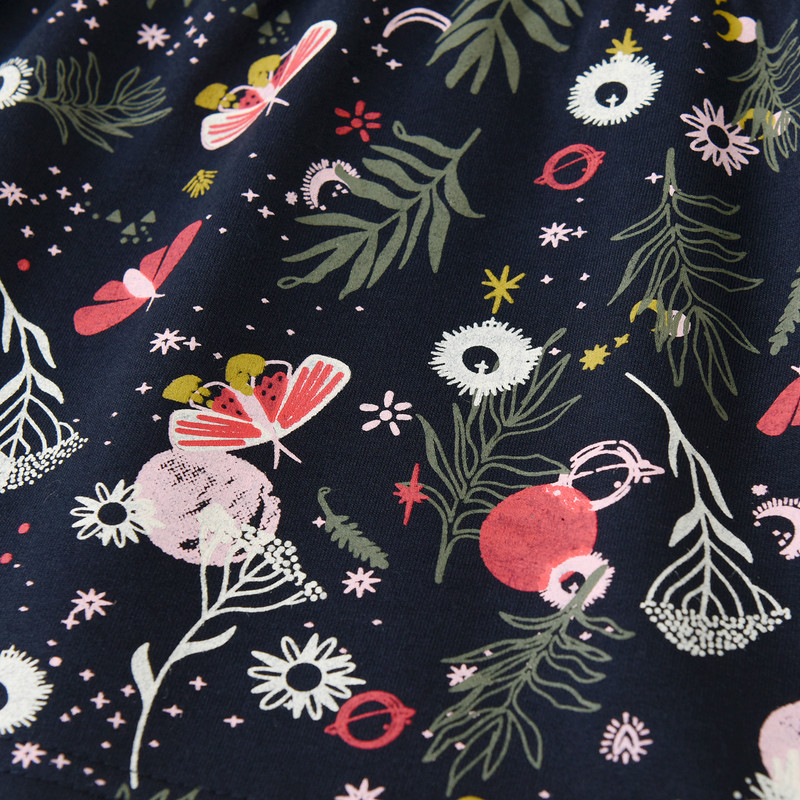 VIKITA pavasario ir rudens mergaičių suknelė ilgomis rankovėmis Medvilniniai animaciniai filmukai Vaikiški rūbai Vaikiški Princesės Laisvalaikio rūbai 2-8m.