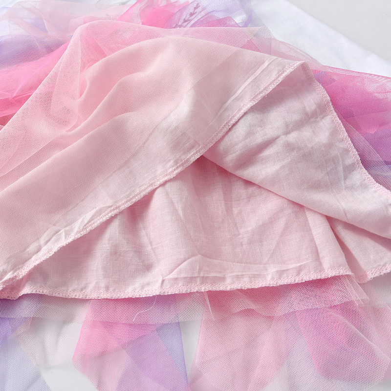 DXTON Princess Kids Kleit Südamega litritega Tüdrukute Kleit Pikkade Varrukatega Lasteriided Tutu Flare Varrukatega Laste Peokleidid