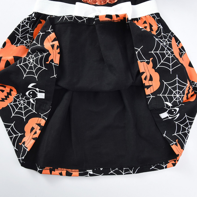 DXTON Vaikams Mergaičių Helovino Suknelės Vaikams Moliūgų Spaudos Suknelės Ilgomis Rankovėmis Suknelės Vaikų Festivalis Vakarėlis Cosplay Kostiumai Vaikiški Drabužiai