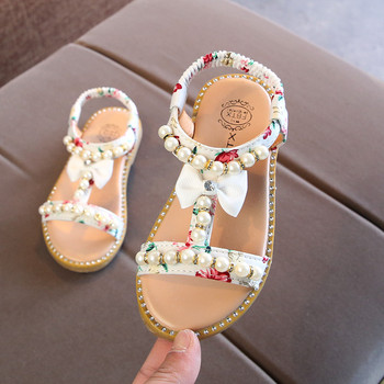 Baby Little Girls Toddler Pearls Beading Sandals Princess Shoes for Kids Girls Sindals Beach 1 2 4 5 6 Year Old New 2020 Summer