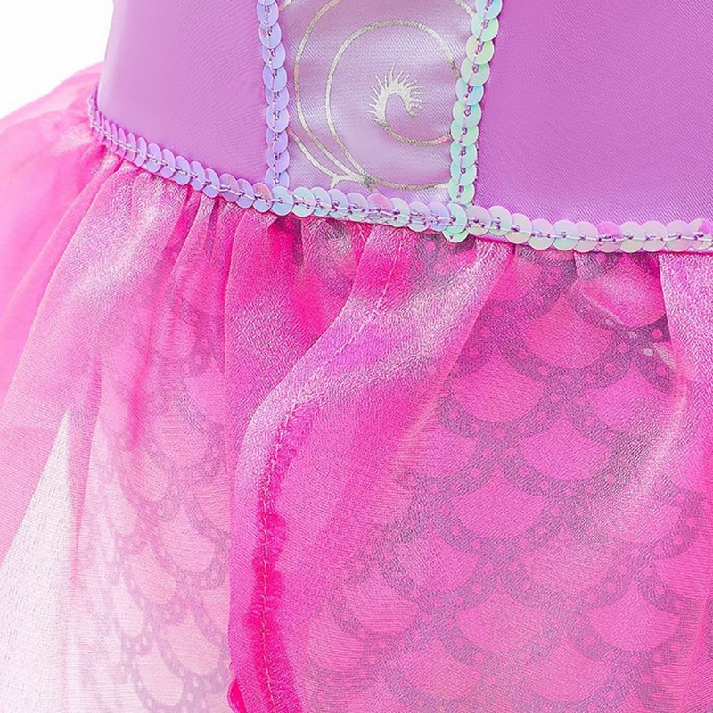 Tüdruku printsessi kleit Väike merineitsi kostüüm Beebitüdruk Arieli kleit suvine lastele Halloweeni sünnipäevapeo riided 3-10 aastat