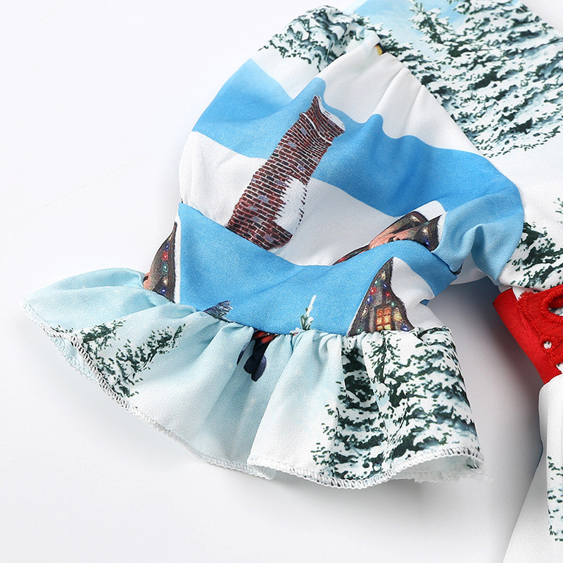 2022 m. kalėdinės princesės suknelės kūdikių mergaičių suknelės, raudonos lankelis, gimtadienio vakarėlis Kalėdų senelio sniego drabužiai Vaikiški drabužiai, apranga mažylio kalėdiniai kostiumai