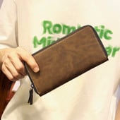 Elegantiška vyriška piniginė iš eko odos su užtrauktuku