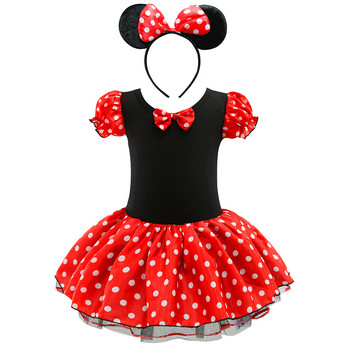 Παιδικό φόρεμα Mickey Mouse Dot Μαγιό για κορίτσια Cosplay Minnie Cospaly Κοστούμι Princess Child Birthday Party Ballet Vestido