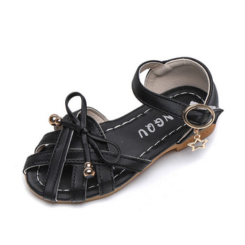 Παιδικά Σανδάλια Κοριτσίστικα Παιδικά Καλοκαιρινά Παπούτσια 2022 Νέα Hot Cut-outs Princess Sweet Soft Leather Sandals with Bowtie Bow 21-35