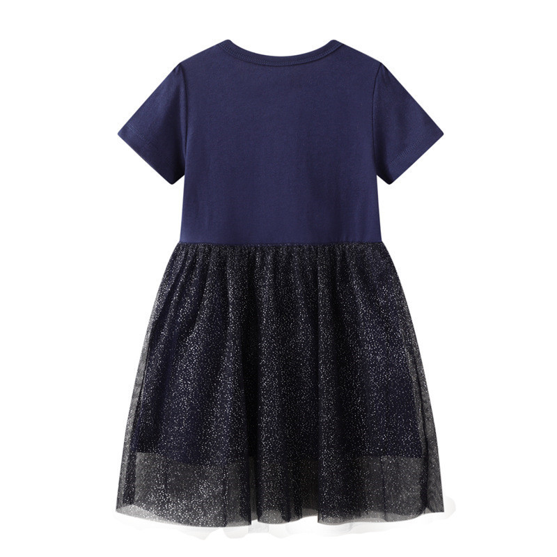 Ugrás méterek forrón eladó egyszarvú nyomat nyári hercegnő buli tutu baba ruhák születésnapi ajándék gyerek jelmez hálós lányok