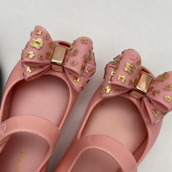 Παιδικά καλοκαιρινά παπούτσια Mini Melissa Sparkle Bowknot πέδιλα μόδας Παιδικά κορίτσια Beauty and the beast rose jelly shoes MN067