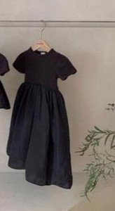 Drabužiai mergaitėms, 2021 m. vasara, solidi mergaičių suknelė mažyliams, laisvalaikio mergaitėms, medvilninė lininė suknelė be rankovių