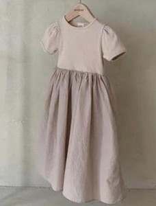 Drabužiai mergaitėms, 2021 m. vasara, solidi mergaičių suknelė mažyliams, laisvalaikio mergaitėms, medvilninė lininė suknelė be rankovių