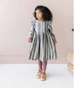 Drabužiai mergaitėms, 2021 m. vasara, solidi mergaičių suknelė mažyliams, laisvalaikio mergaitėms, medvilninė lininė suknelė be rankovių