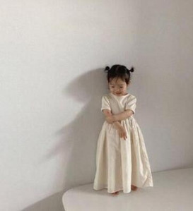 Drabužiai mergaitėms, 2021 m. vasara, solidi mergaičių suknelė mažyliams, laisvalaikio mergaitėms, medvilninė lininė suknelė be rankovių