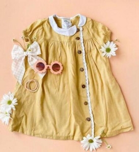 Drabužiai mergaitėms, 2021 m. vasara, solidi mergaičių suknelė mažyliams, laisvalaikio mergaitėms, medvilninė lininė suknelė be rankovių