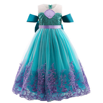 Κορίτσι Πριγκίπισσα Φόρεμα Γοργόνα Κορίτσι Άριελ Φόρεμα Η Μικρή Γοργόνα Στολή Απόκριες Φανταστική Στολή Παιδικά Αποκριάτικα Ρούχα πάρτι