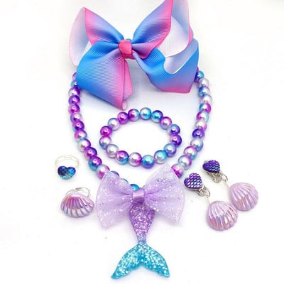 Tüdruku printsessi kleit Merineitsi tüdruku Arieli kleit Väike merineitsi kostüüm Halloweeni uhke kostüüm Laste karnevalipeo riided