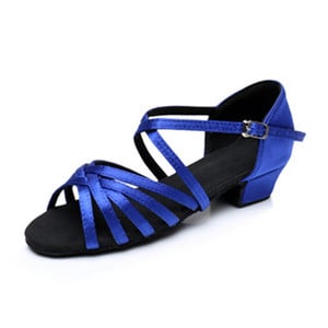 Laste tantsukingad Kvaliteetsed uustulnukad Tüdrukute sandaalid Lastele Tango Salsa Ladina tantsu madala kontsaga kingad