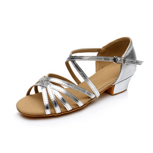 Laste tantsukingad Kvaliteetsed uustulnukad Tüdrukute sandaalid Lastele Tango Salsa Ladina tantsu madala kontsaga kingad