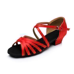 Laste tantsukingad Kvaliteetsed uustulnukad Tüdrukute sandaalid Lastele Tango Salsa Ladina tantsu madala kontsaga kingad