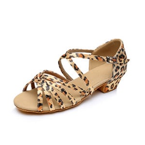 Laste tantsukingad Kvaliteetsed uustulnukad Tüdrukute sandaalid Lastele Tango Salsa Ladina tantsu madala kontsaga kingad