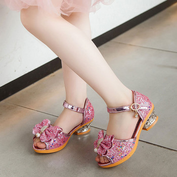 Καλοκαιρινό Παιδικά Κορίτσια Πεταλούδα Κρυστάλλινα Σανδάλια Παιδικά Princess Glitter Leahter Παπούτσια