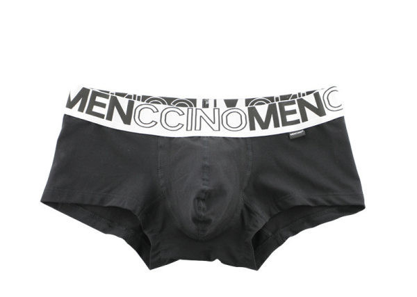 Légáteresztő anyagból készült férfi boxer nadrág felirattal