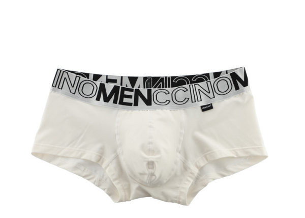 Légáteresztő anyagból készült férfi boxer nadrág felirattal