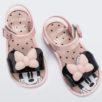 2021 Нови детски обувки Mini Melissa Mickey Mouse Minnie Bow Jelly Sandals Сладки сандали за момичета и момчета Плажни обувки Melissa