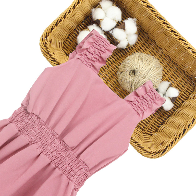 Ruha Lányoknak Egyszínű Ruha Lányoknak Alkalmi stílusú Gyerekruhák Nyári Lányruházat 6 8 10 12 14