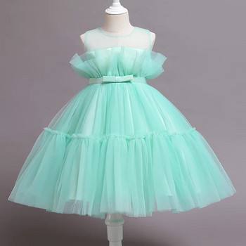 Βρεφικό φόρεμα 0-5Y Αμάνικο διχτυωτό φόρεμα πριγκίπισσας Tutu Νεογέννητο Φόρεμα Κοριτσιού Νυφικό Φόρεμα για κοριτσάκι για 1ο γενέθλιο