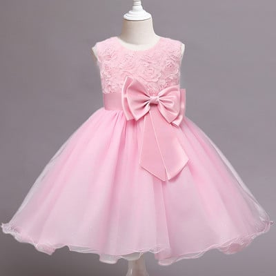 Suknelė mergaitei 0-5Y be rankovių tinklinė princesės suknelė Tutu naujagimių suknelė mergaitei vestuvinė suknelė mergaitėms 1-ojo gimtadienio proga