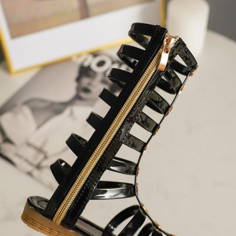 Uued suvised lastesandaalid Rooma saapad Kõrge otsaga tüdrukutele sandaalid Lastele Gladiaatorsandaalid Soe allahindlus Väikelastele Tüdrukute kingad A797