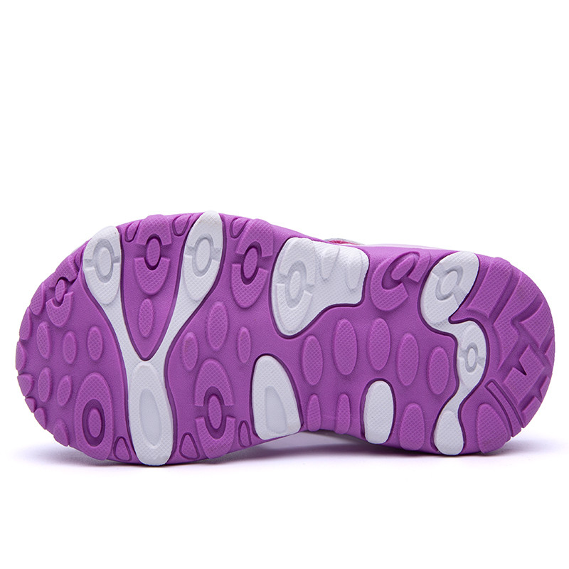 ULKNN mergaičių sandalai, 2022 m. madingi vasariniai batai, dideli VAIKŲ sportiniai paplūdimio batai su uždaru pirštu kūdikiams, violetiniai, rausvi BAOTOU sandalai