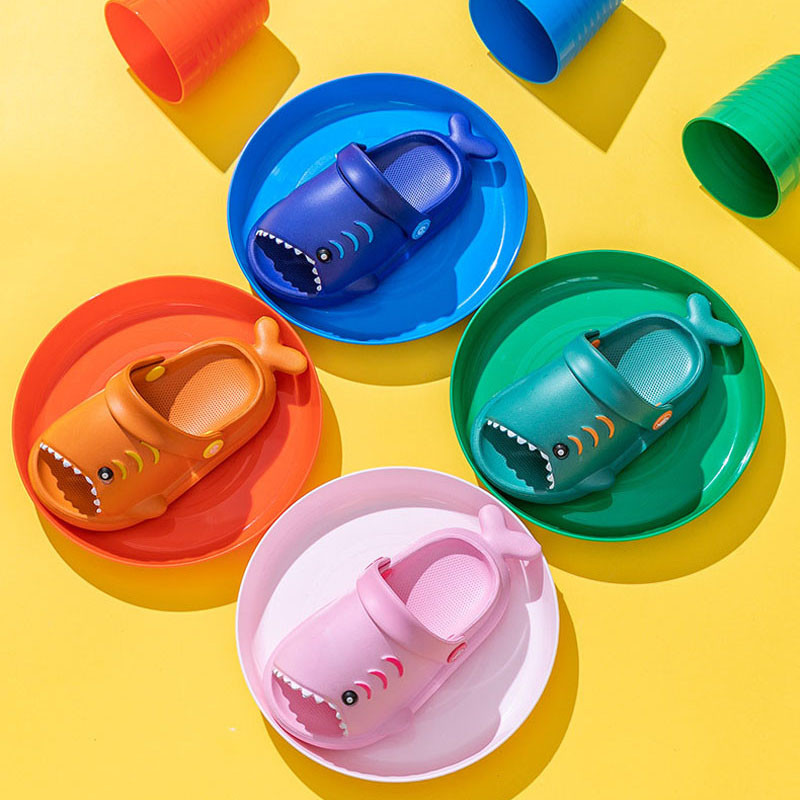 Kūdikių Batai Šlepetės Sandalai Animaciniai filmukai Ryklys Vasara Mažylis Vaikai Berniukai Mergaitės Vaikai Minkštas Padas Batai Neslystantys