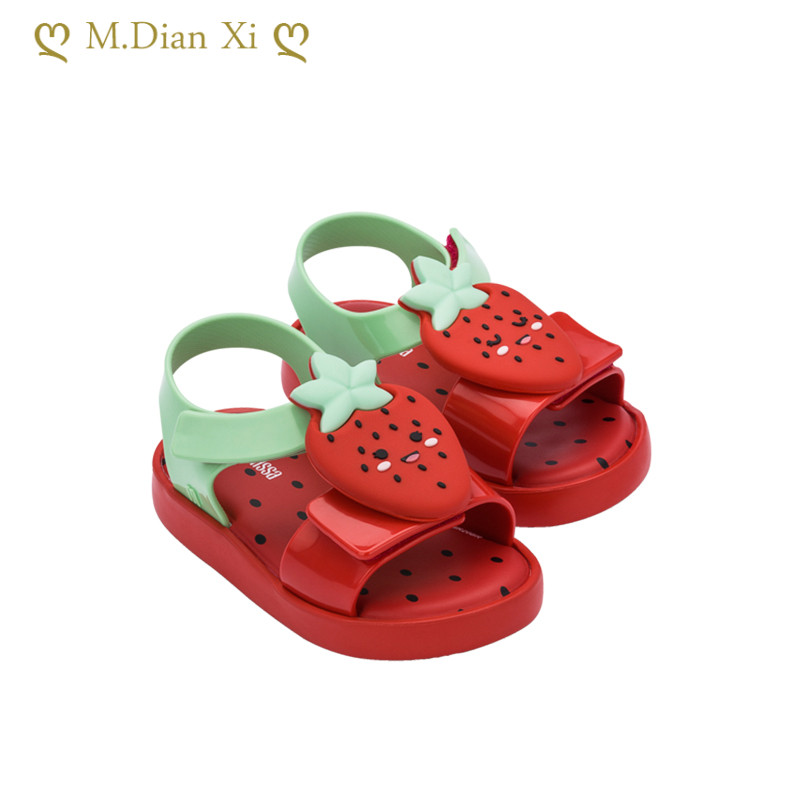 2022 m. Nauji vaikiški želė vaisiniai arbūziniai batai berniukams ir mergaitėms šlepetės animaciniai filmai vasaros neslystančiais padais lauko basutės