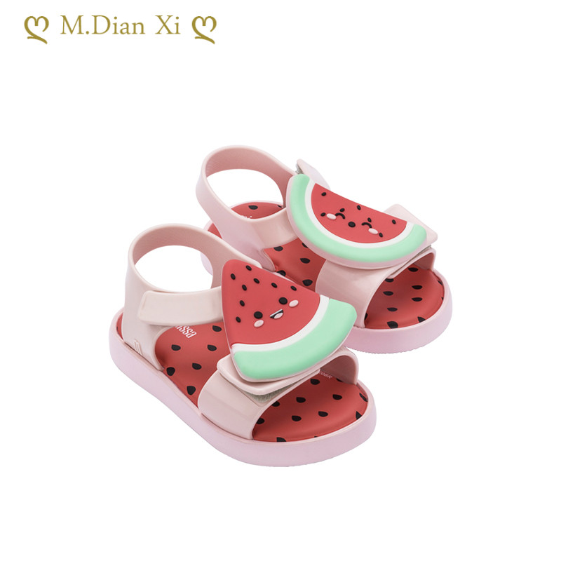 2022 m. Nauji vaikiški želė vaisiniai arbūziniai batai berniukams ir mergaitėms šlepetės animaciniai filmai vasaros neslystančiais padais lauko basutės