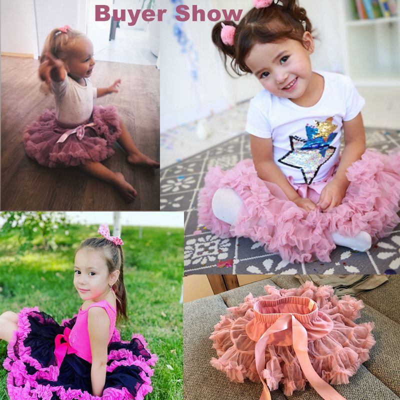 Drop Shipping Baby Girls Tutu svārki pūkaini bērnu baleta bērniem svārki mazuļiem meiteņu svārki Princeses tilla ballīšu deju svārki