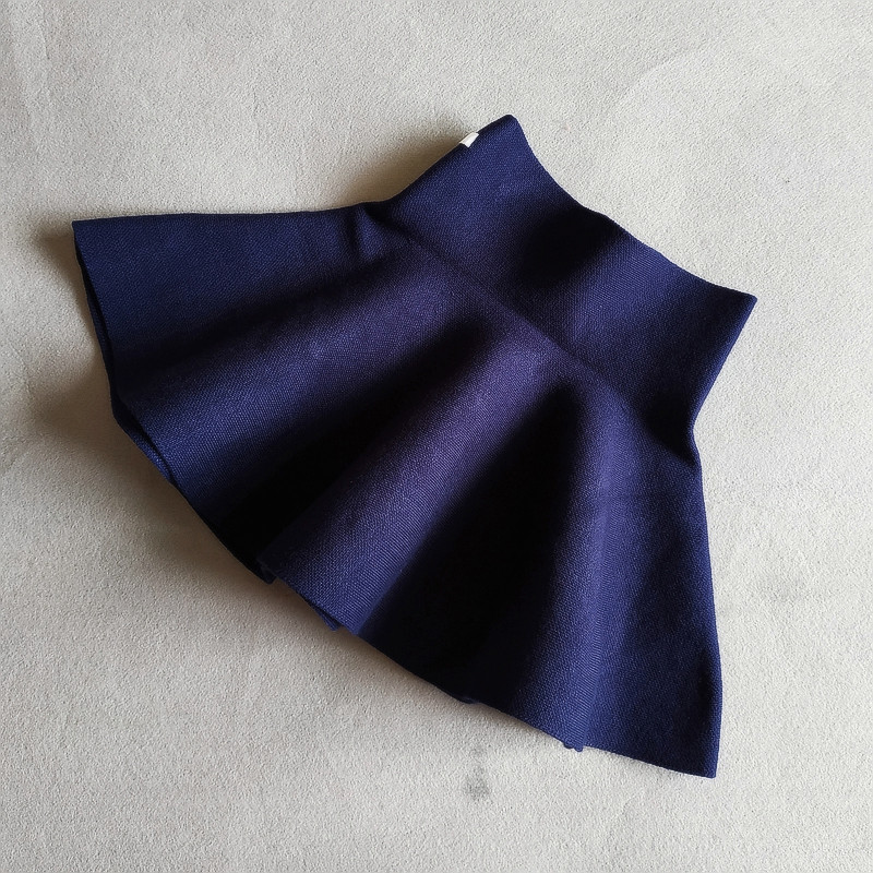 DE PEACH Žiemos kūdikių kūdikių sijonai vaikiški madingi maži klostuoti megzti sijonai kūdikiams rūbai vaikams ruduo 2-10 m.