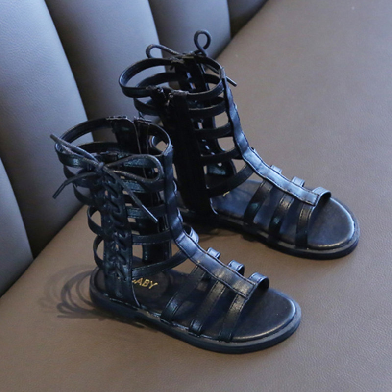 TELOTUNY basutės Mažiems kūdikiams Vaikams Kūdikiams Mergaitėms Vasaros Romos princesės Batai Gao Bang Open Toe Sandalai Vaikiški basutės mergaitėms