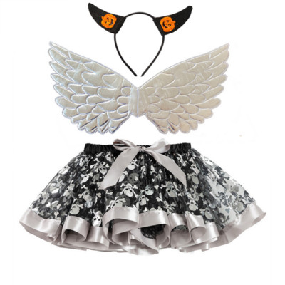 Merginos ir moterys Tutu Sijonai Wings Mergaičių kostiumas Helovino gimtadienio princesės suknelė Angelas Šviečiantys sparnai TuTu Sijonas Vakarėlis