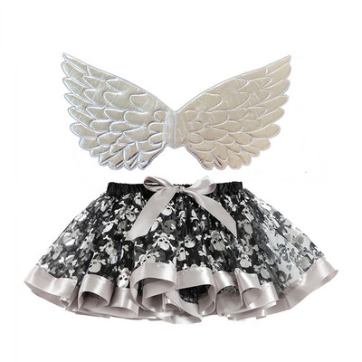 Merginos ir moterys Tutu Sijonai Wings Mergaičių kostiumas Helovino gimtadienio princesės suknelė Angelas Šviečiantys sparnai TuTu Sijonas Vakarėlis